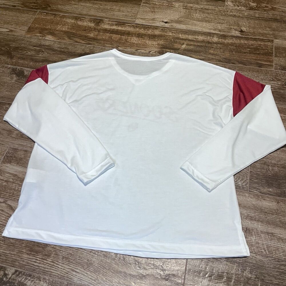 Nike OU Dri-Fit Shirt Women’s XL White Oklahoma Sooners Long Sleeve Tee - Picture 6 of 7